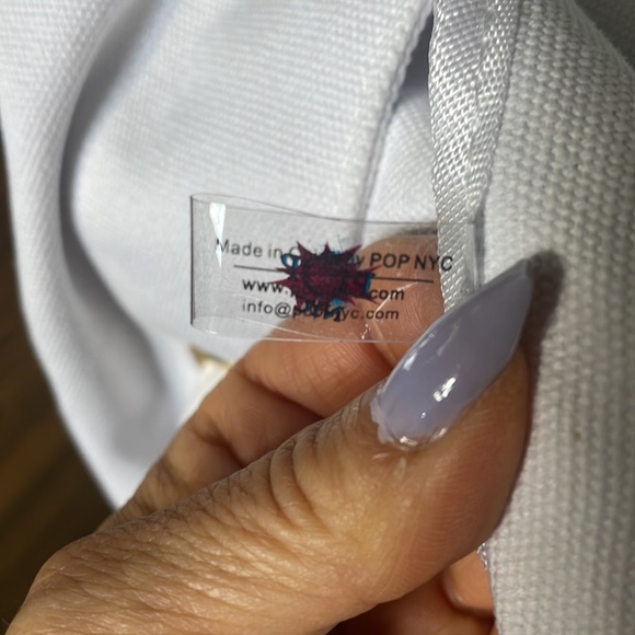 NWT Trina Turk Rope Handled Canvas Tote Beach Bag - Picture 6 of 6